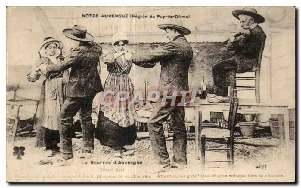 A Bourrée d'Auvergne — (Vichy-Vin) — n° 6199 - Frente