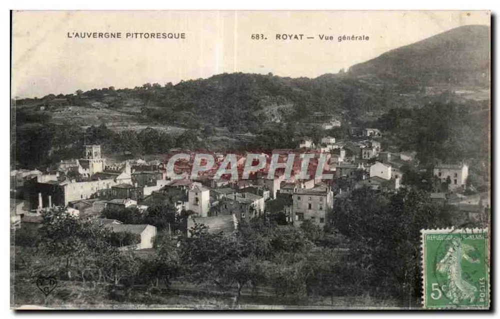 Royat — Allgemeiner Blick — L'Auvergne pittoresque, n°683 - Vorderseite