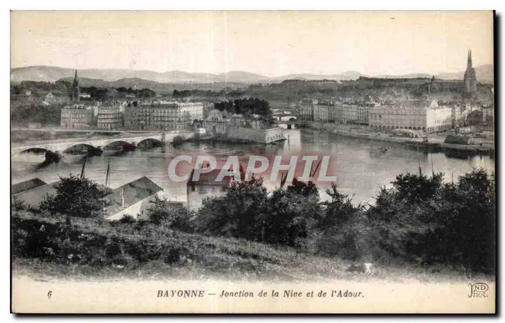 Bayonne — Verbindung der Nive und Adour — ND Phot. - Vorderseite