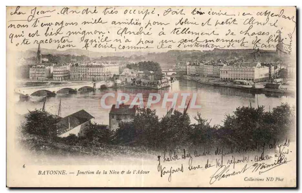 Bayonne — Conflito da Nive & do Adour — Coleções ND Fot - Frente