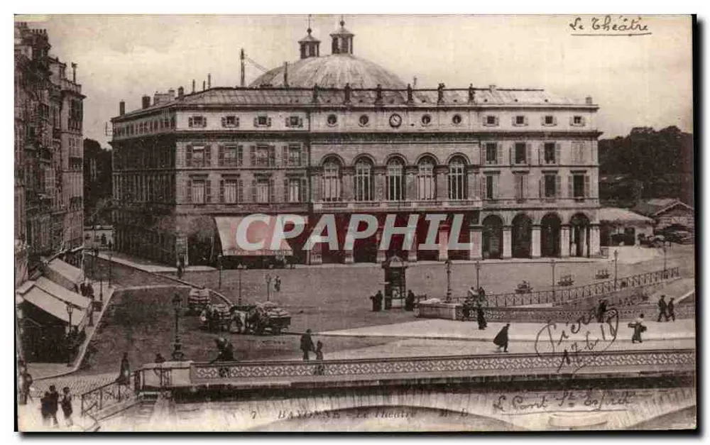 Bayonne - O Teatro — editor não identificado, número de série não visível - Frente