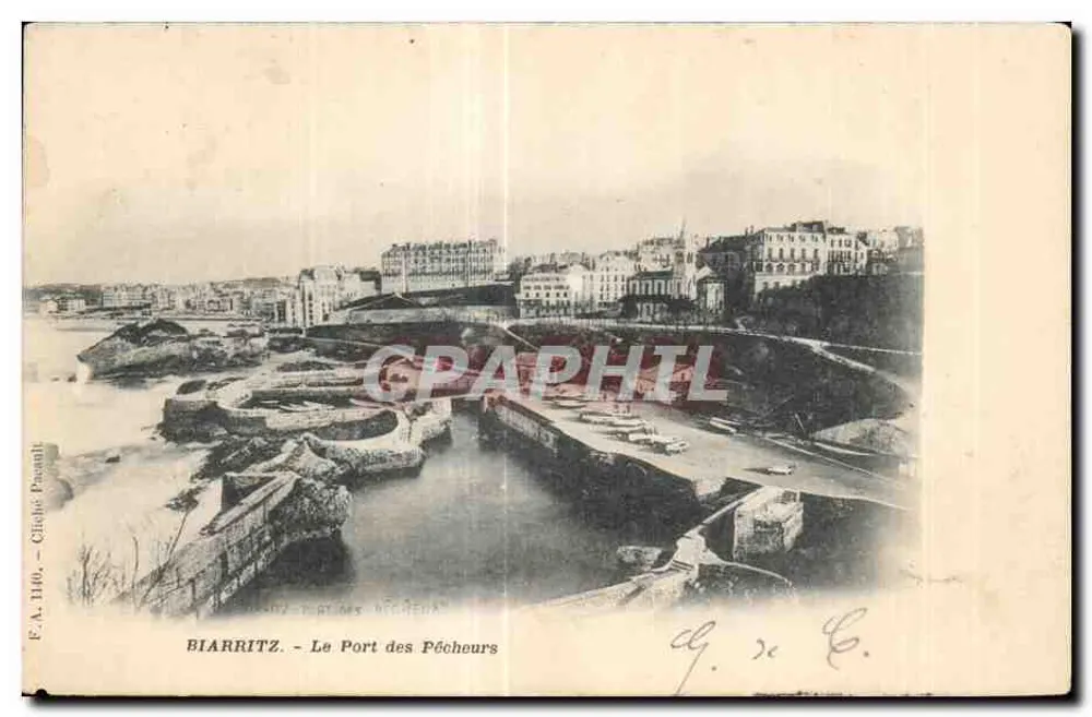 Biarritz - Il Porto dei Pescatori — F.A. 1140 - Châtel Pasauli - Recto