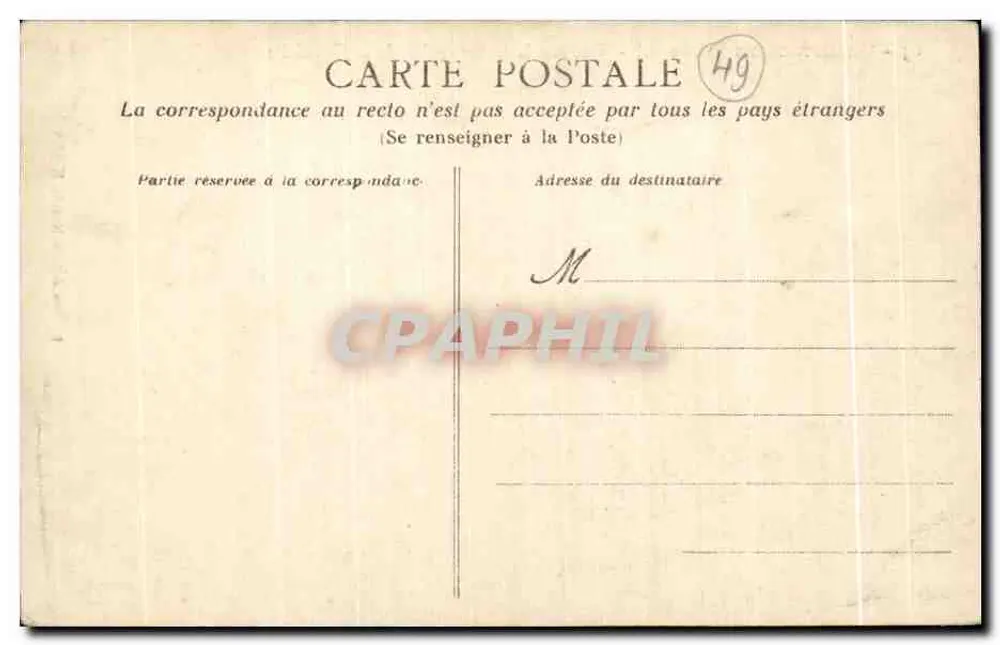 Champtoceaux (M.-et-L.) — Blick über die Loire, vom Promenadepfad — Edition Artaud-Nozais, Nantes - Rückseite
