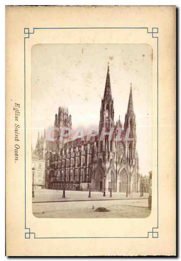 Igreja de São Ouen — vista da fachada gótica — sem editor ou número visível - Frente