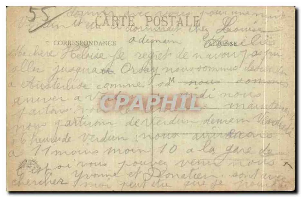 Verdun - Militärgemeinde Glorieux — Verlag nicht sichtbar - Rückseite
