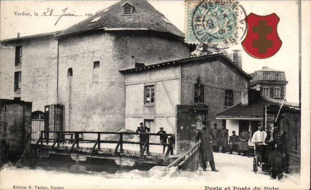 Porta e Posto do Puty — Verdun — Edição R. Vacher, Verdun - Frente