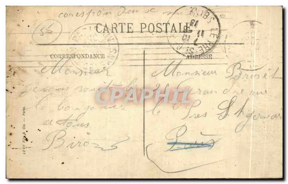 Verdun — A Porta Saint-Paul — LL. — n°39 - Verso