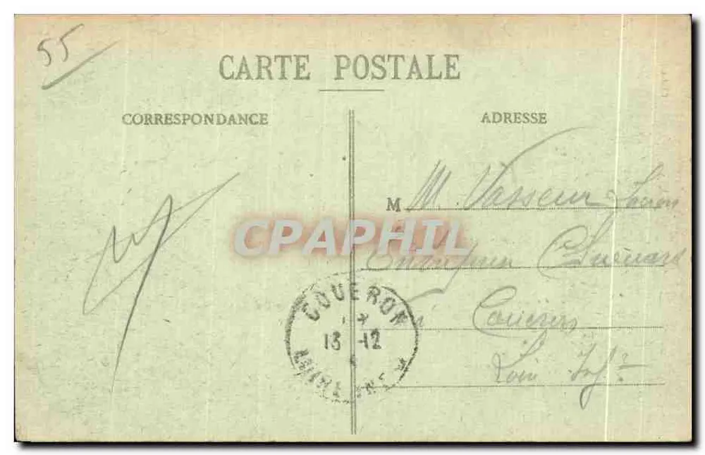 Verdun - Cemitério Bévaux — Edição Raoulet - Verso