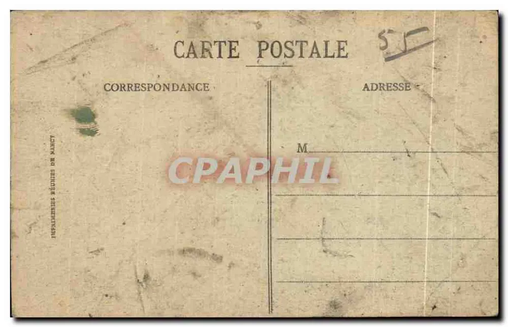 Auzéville - Maison dite "La Caserne" — éditeur Visé Paris - Verso