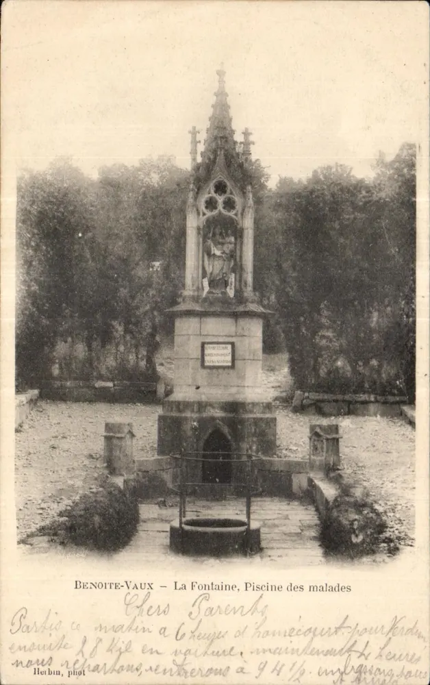 Benoite-Vaux — La Fontaine, Piscine des malades — Herbin, phot. - Vorderseite