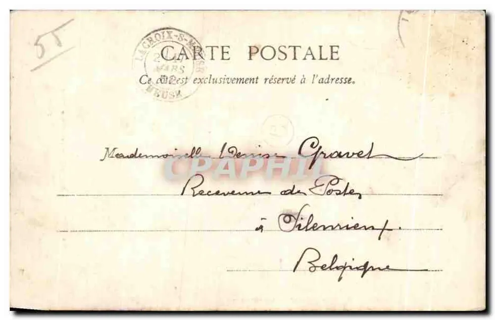 Lacroix-sur-Meuse — Fontaine principal — Lib. E. Collot, Bar-le-Duc - Verso