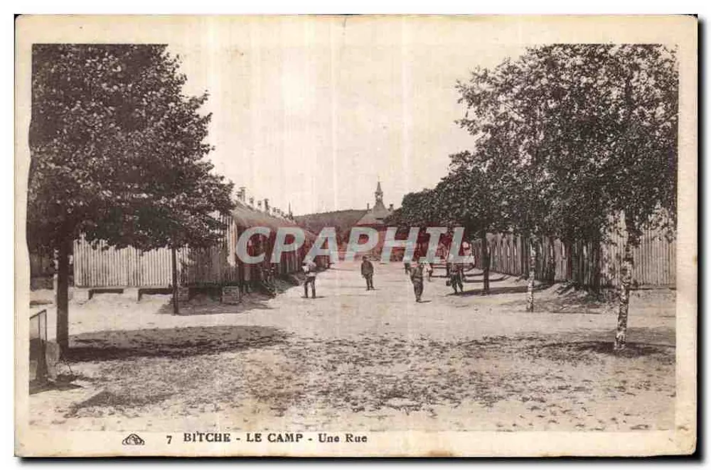 Bitche - Le Camp — Une Rue — éditeur Ch. Albacienne des Arts Photographiques, Strasbourg - Frente