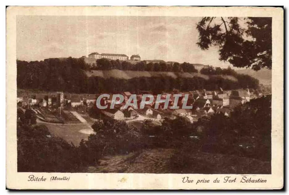 Bitche (Moselle) — Vue prise du Fort Sébastien — éditeur non visible - Recto