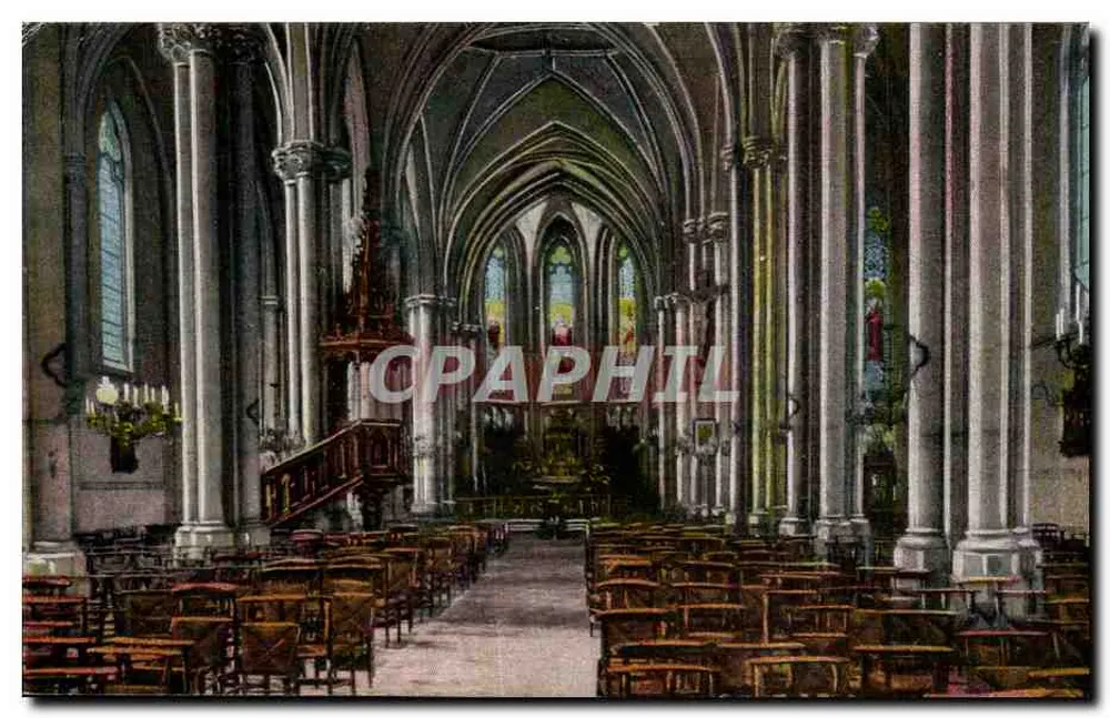 Innenansicht der Kathedrale — Blick auf den Chor und die Bänke — unbekannter Verlag, Seriennummer nicht sichtbar - Vorderseite