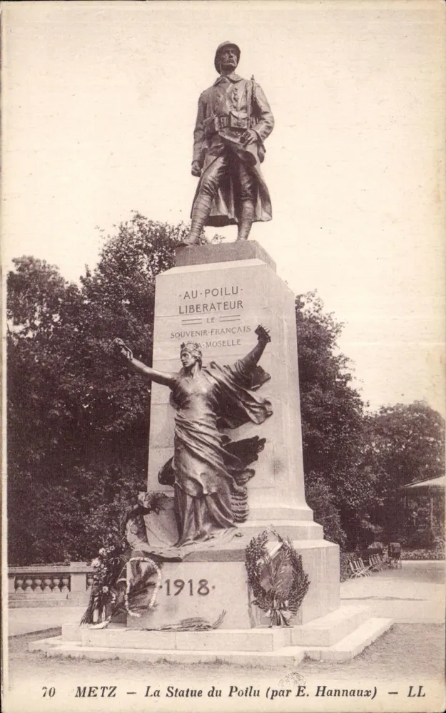 Metz — Die Statue des Poilu (von E. Hannaux) — LL - Vorderseite