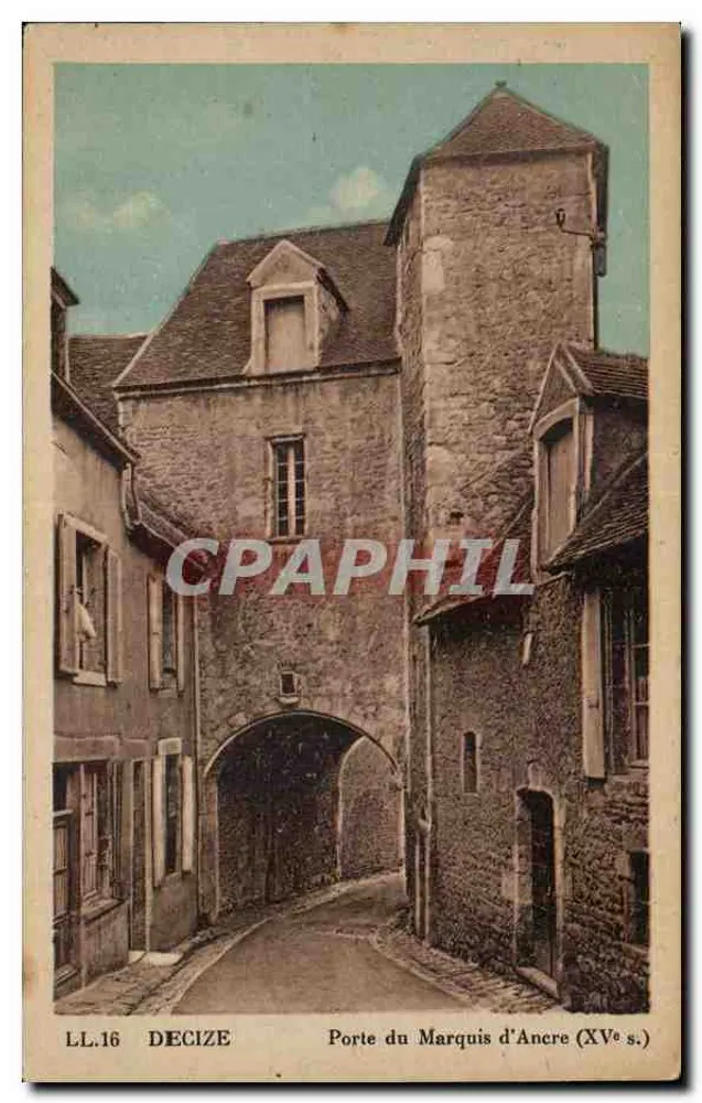 Decize — Poort van de Graaf d'Ancre (15e eeuw) — LL.16 - Voorkant