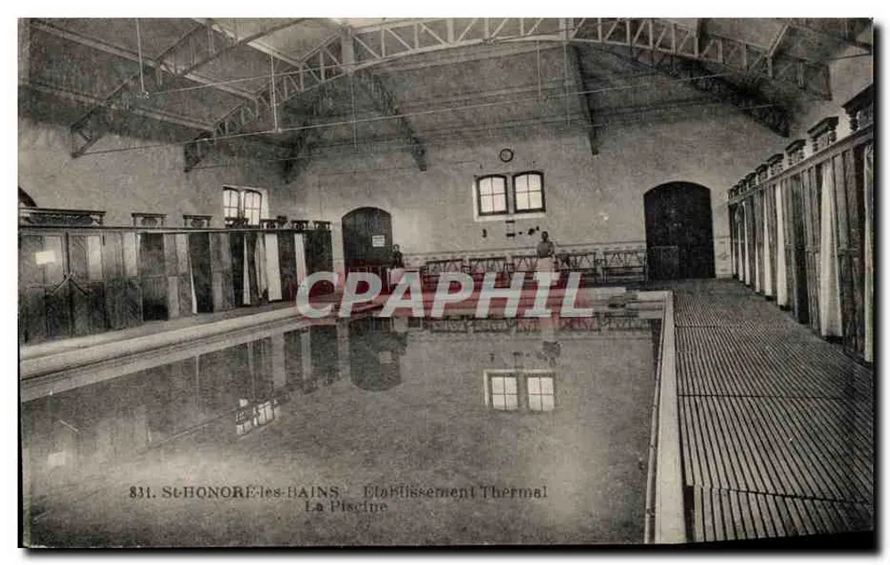SCHONORE-les-BAINS — Thermalbad — Das Schwimmbad - Vorderseite