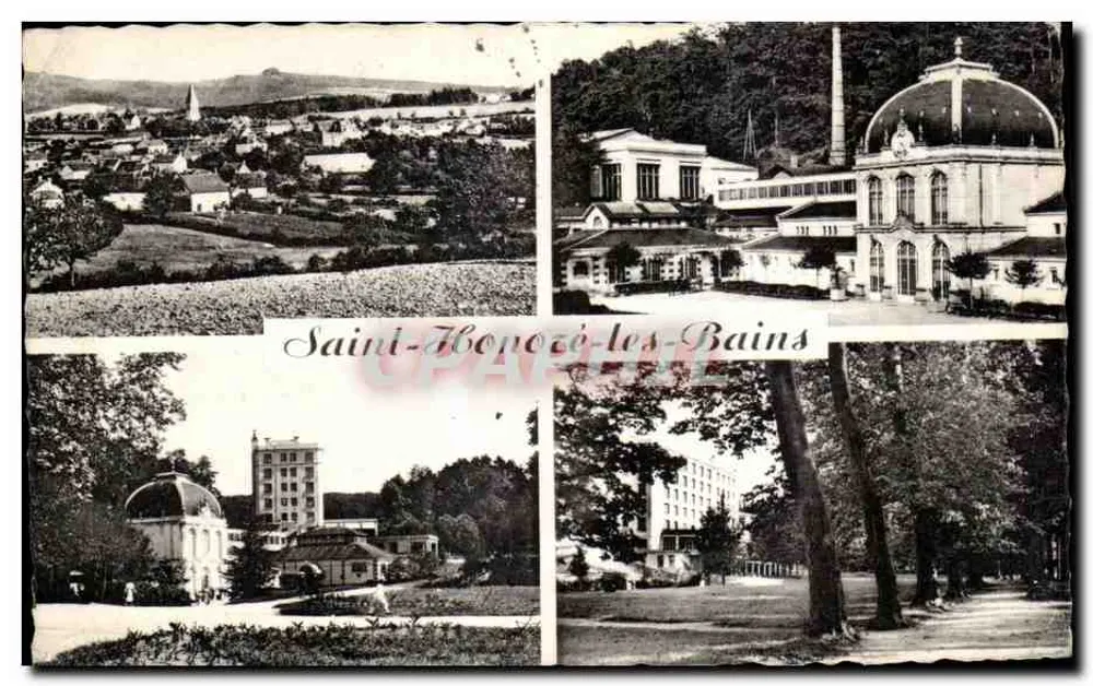 Saint-Héloïse-les-Bains — vista panorâmica e estabelecimentos termais — editor não visível - Frente