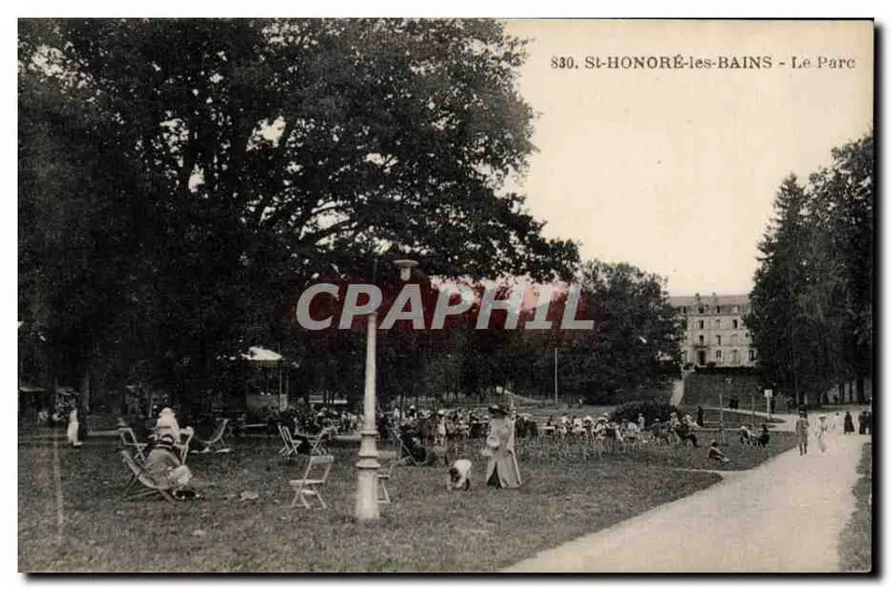 St-HONORÉ-les-BAINS — O Parque — Craphil, n° 830 - Frente