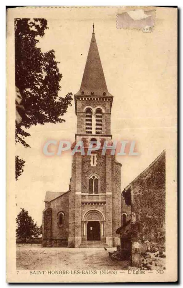 Saint-Honoré-les-Bains (Nièvre) — Die Kirche — ND - Vorderseite