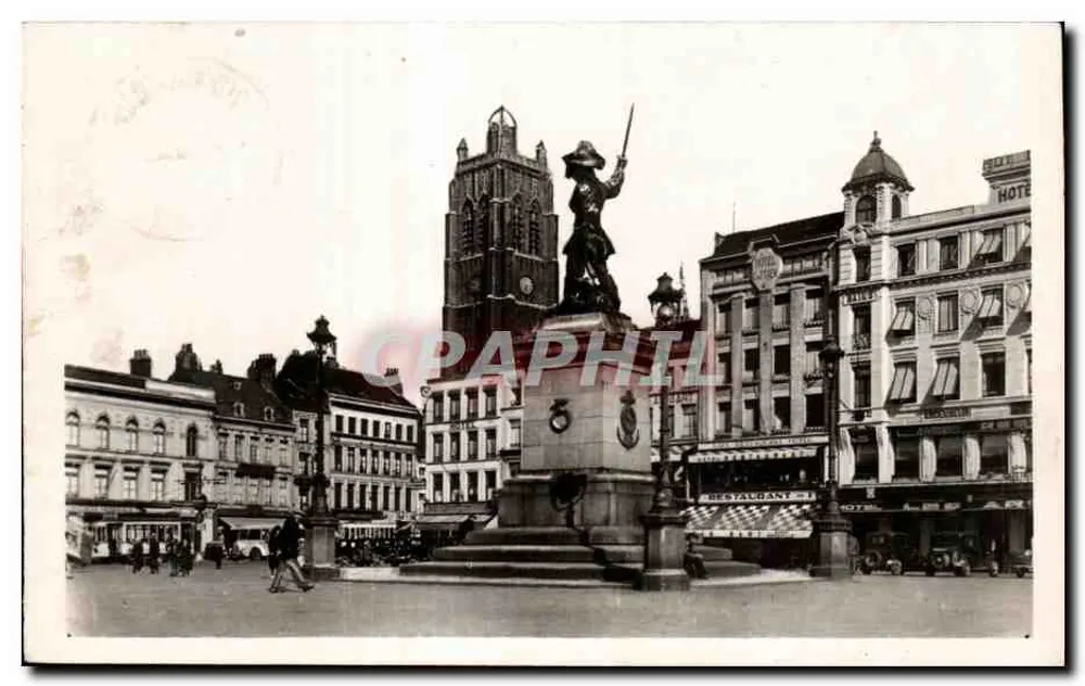 Place Jean Bart — Dunkerque — Edição GORLIER, série 22 - Frente