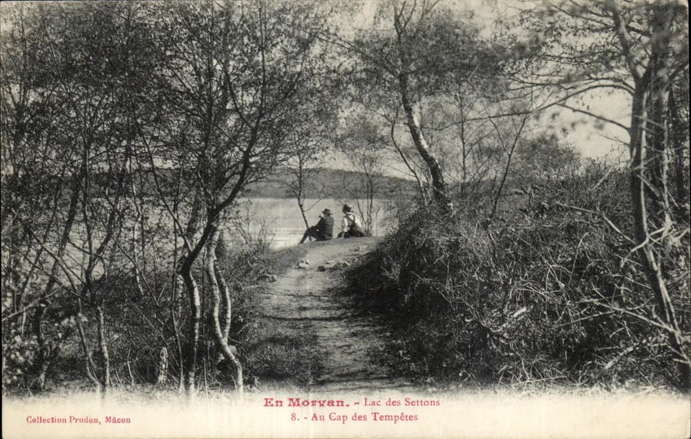 No Morvan - Lago dos Settons - No Cabo das Tempestades — Coleção Prudon, Mâcon, n°8 - Frente