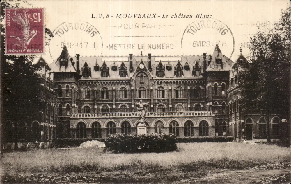 Mouveauaux - O castelo Branco — L.P.8 — Editor Lucien Ollé, Lille - Frente