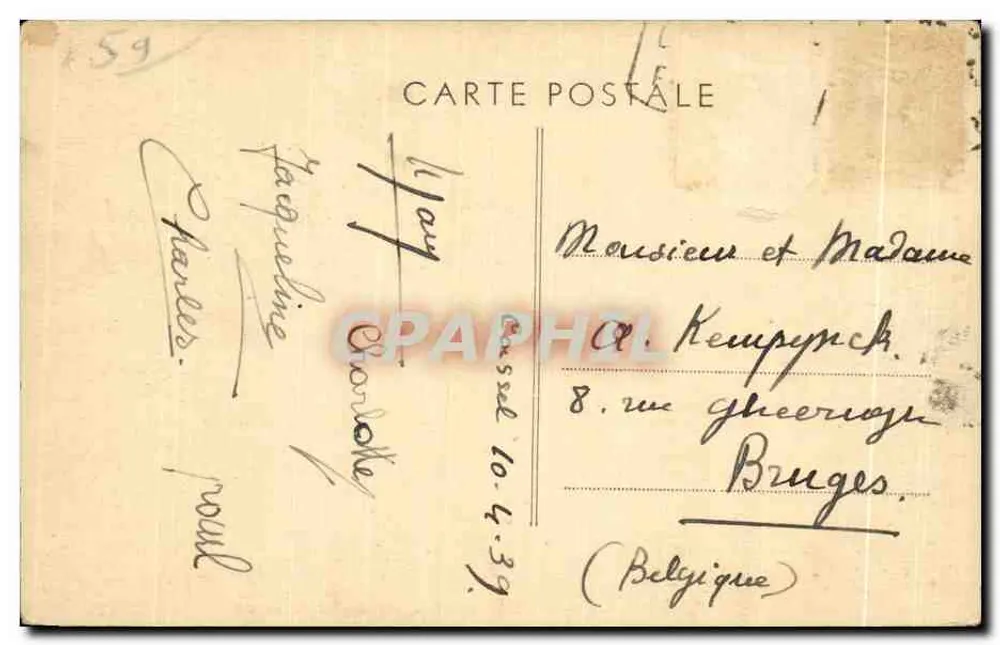 Mont-Cassel (Nord) — Hotel de Ville (Museo) construido en 1634 — Fot. Combier - Reverso