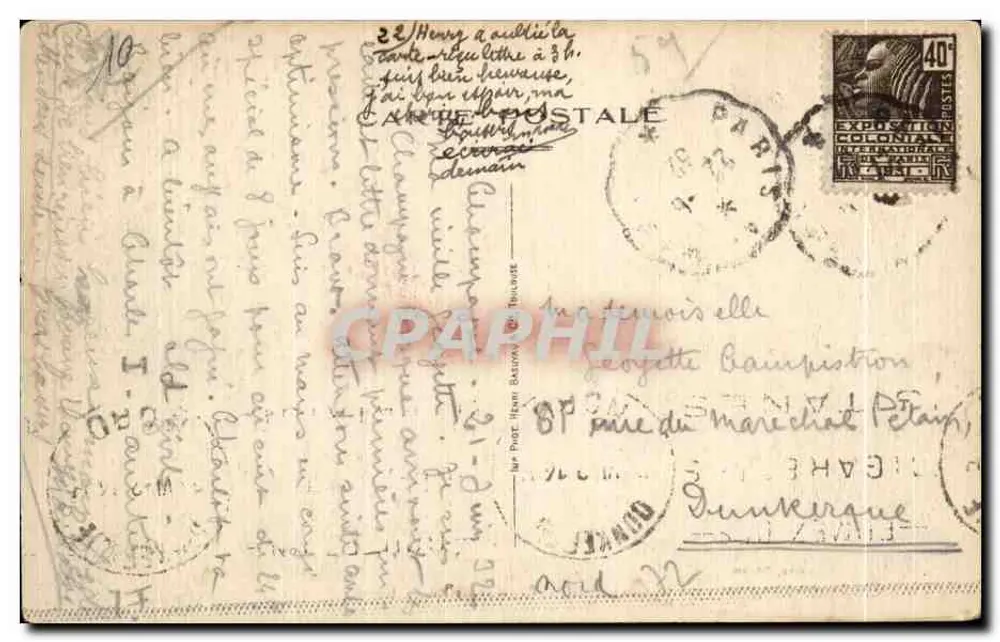 Champagné — Vista geral do Bourg — Editor não identificado - Verso