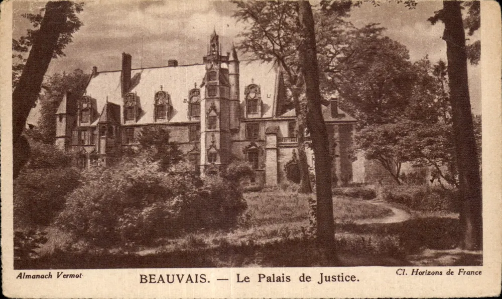 Beauvais — Het Paleis van Justitie — Almanak Vermot, Cl. Horizonten van Frankrijk - Voorkant