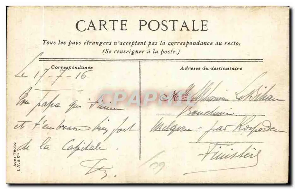 Beauvais. Santa Etienne, o transeto norte — L.V.&C°, n°347 - Verso