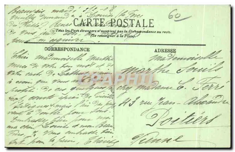 Beauvais — A Prefeitura — Rio do Parc — LL. - Verso