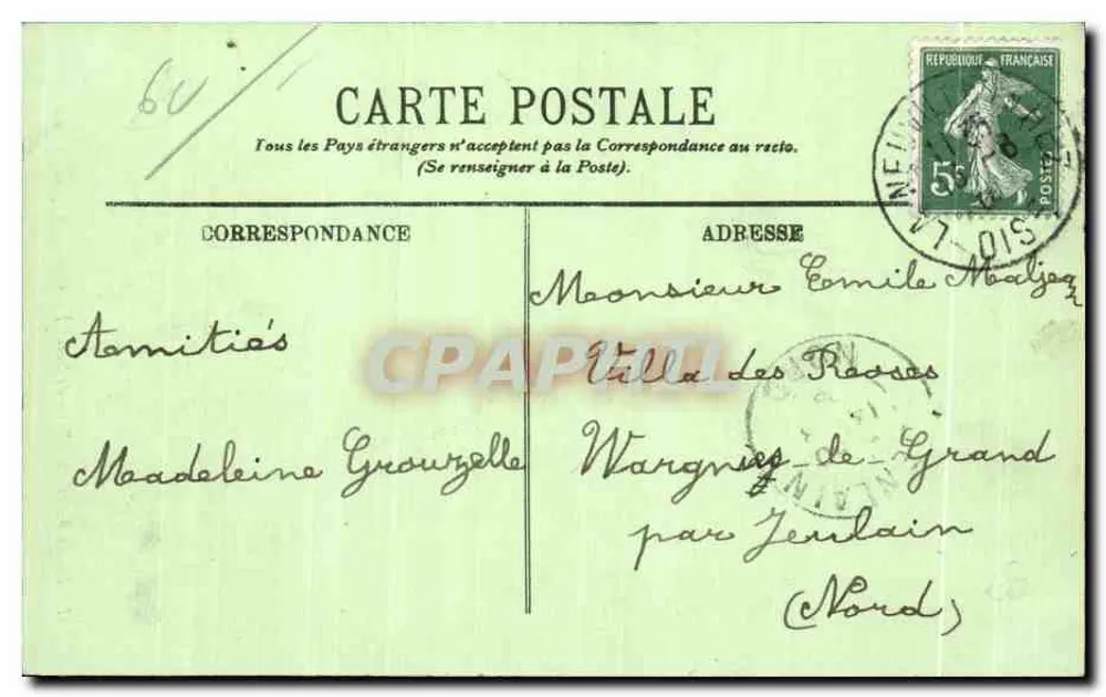 Beauvais — Torre de Saint-Étienne — Sino — LL. - Verso