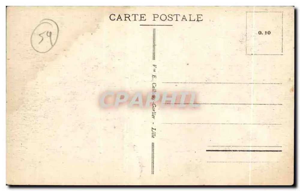 Lille - Universidade - Vista geral - E.C. - Verso
