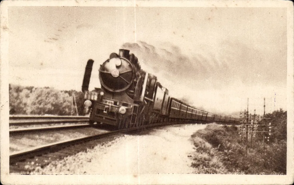 Dampfzug — Nordbahn — Druckerei L. Danet, Lille - Vorderseite