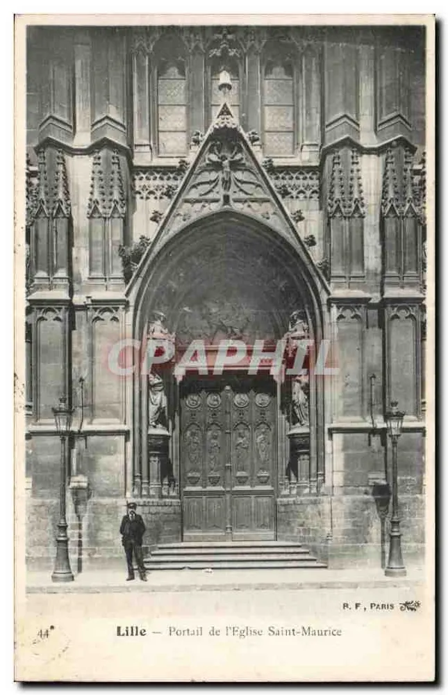 Lille — Portal der Kirche Saint-Maurice — R. F., Paris, n°44 - Vorderseite