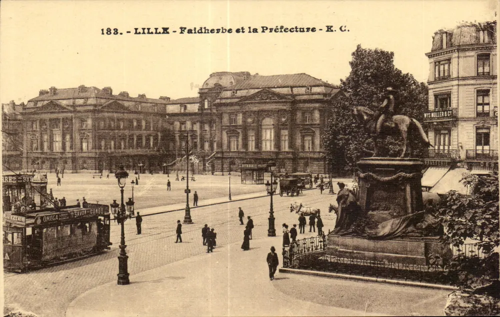 Lille - Faidherbe y la Prefectura - E.C. - Anverso