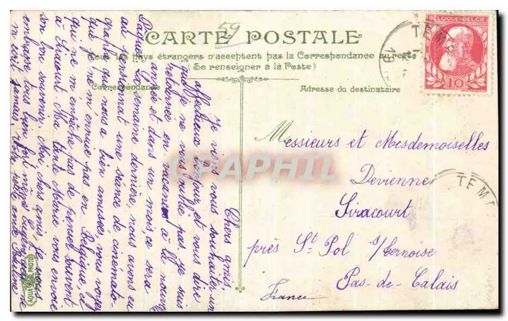 Place Vauban — Jaskinia — Lille — wydawca L.V.4.C. n°2991 - Rewers