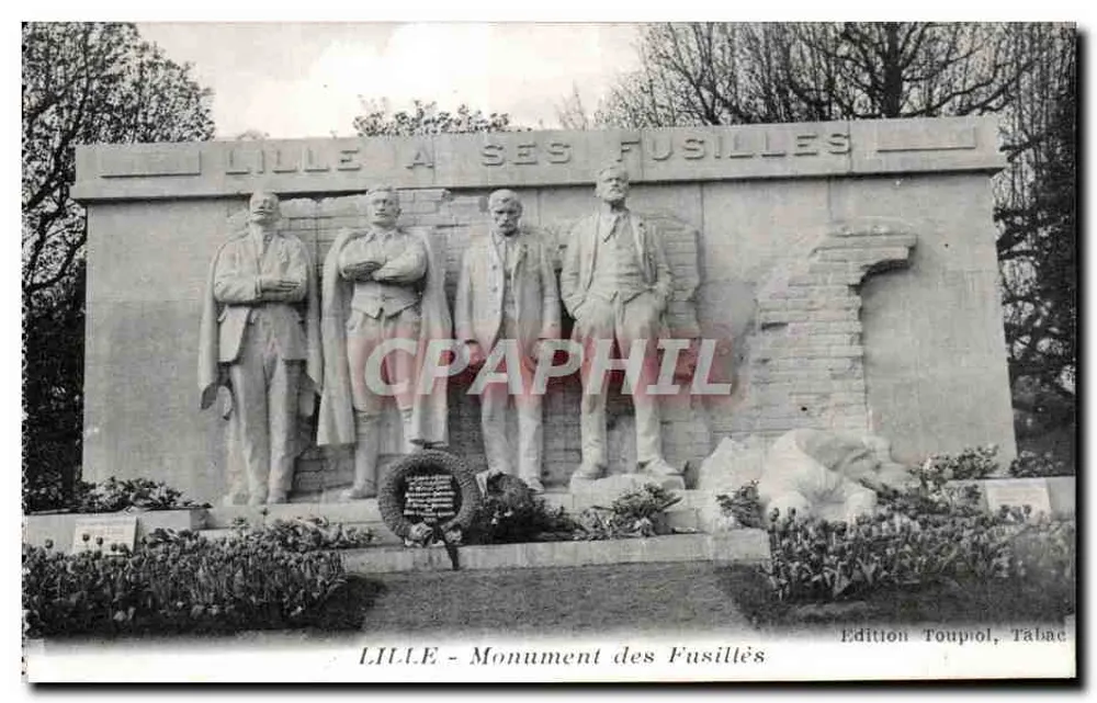 LILLE - Denkmal der Erschossenen — Edition Toupiol, Tabac - Vorderseite