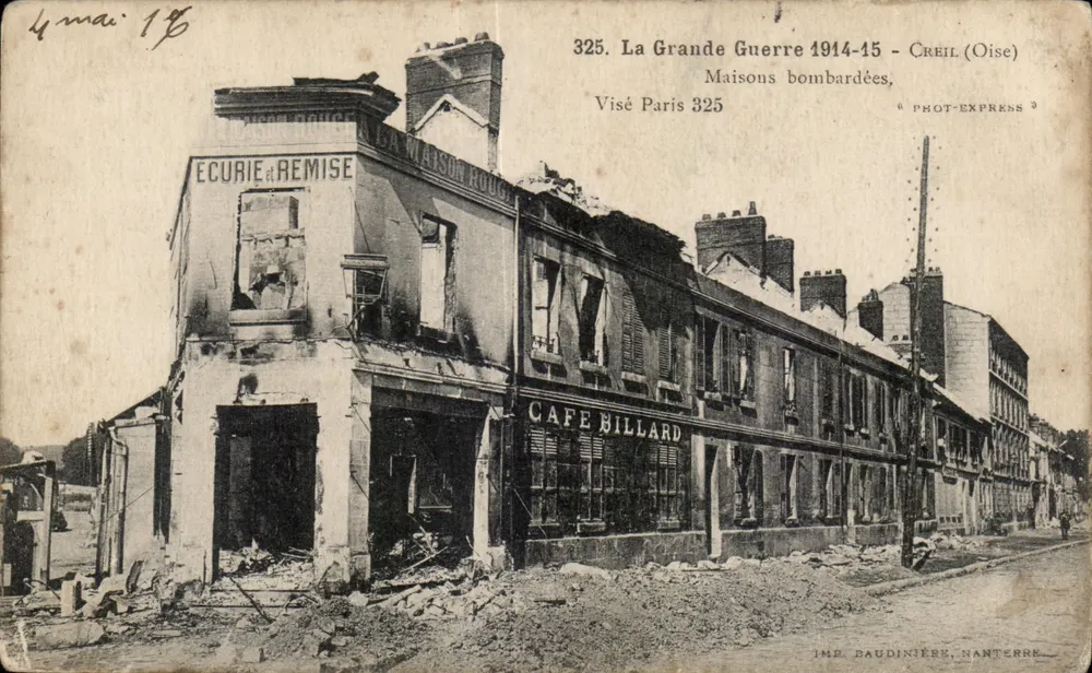 Bombardeerde huis - Créil (Oise) — De Grote Oorlog 1914-15 — Fot-Express, n°325 - Voorkant