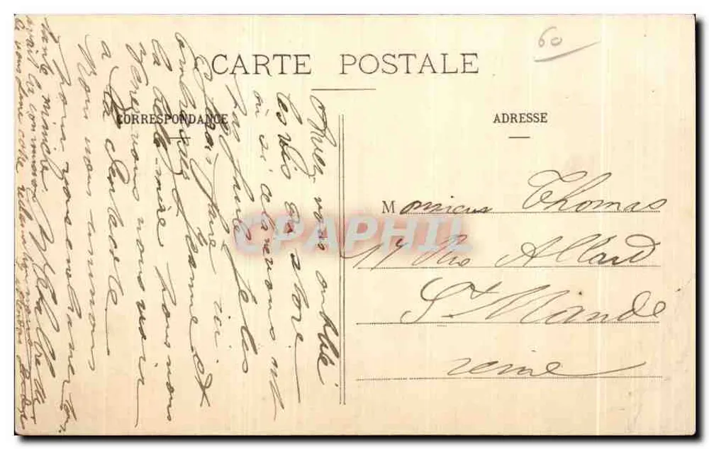 Creil (Oise) - Gruta de Cricri o Eremita — Chalbrette, editor - Verso