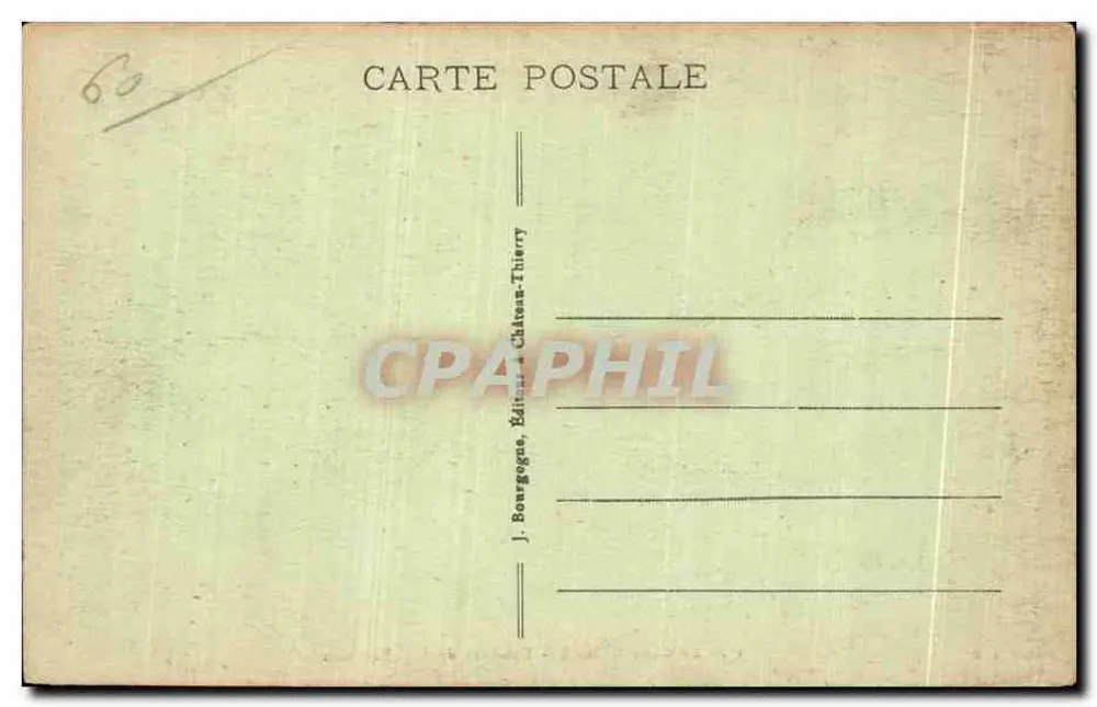 Ermenonville — Grabmal von J.-J. Rousseau — Verlag J.B. n°17 - Rückseite