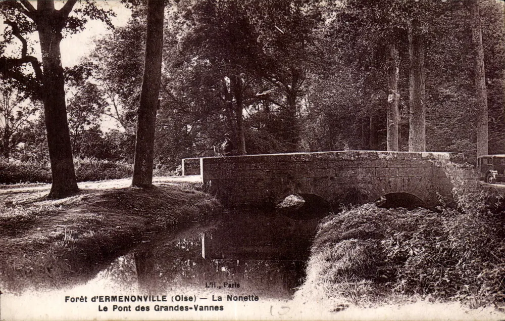 Wald von ERMEONVILLE (Oise) — La Nonette — Die Brücke der Grand Vannes - Vorderseite