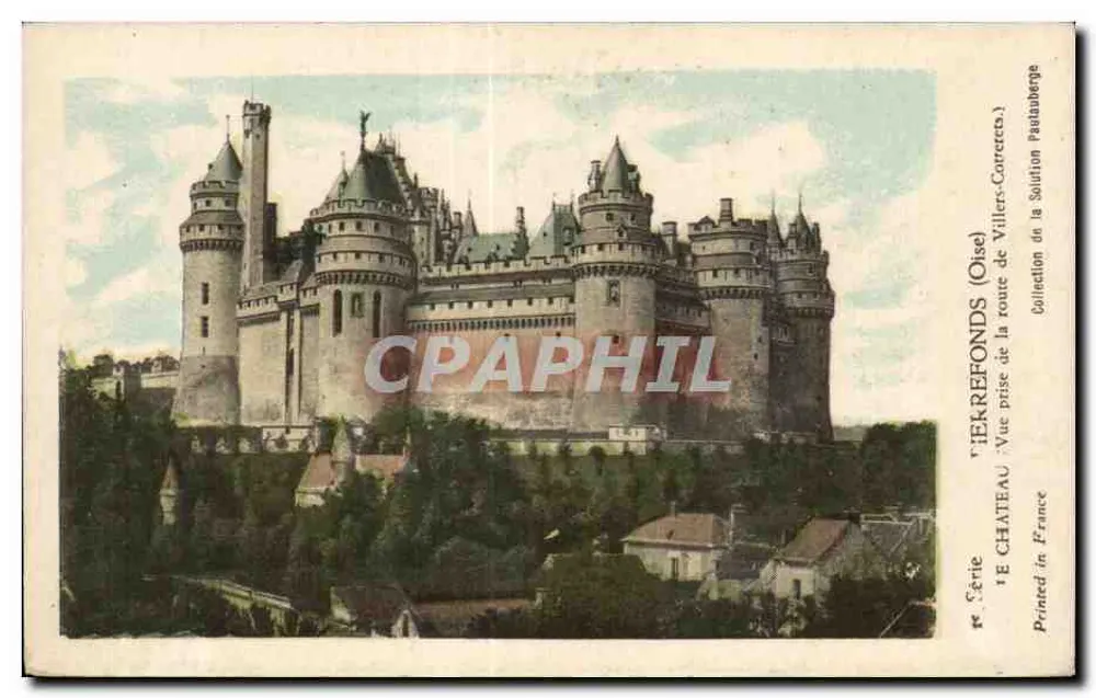 Schloss Pierrefonds — Ansicht aus der Straße von Villers-Cotterets — Solution Pautauberge - Vorderseite