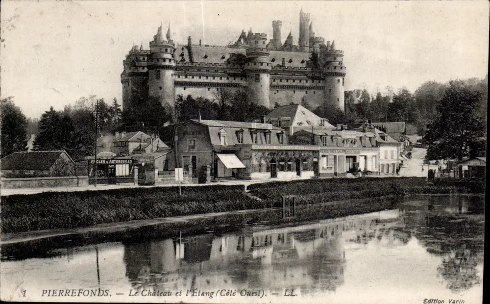 PierreFonds — Schloss und Teich (Westseite) — Edition Varin - Vorderseite