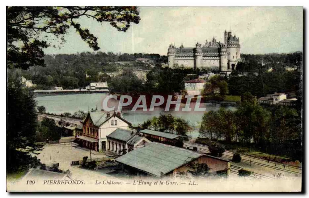 Pierrefonds — Schloss, Teich und Gure — I.L. - Vorderseite
