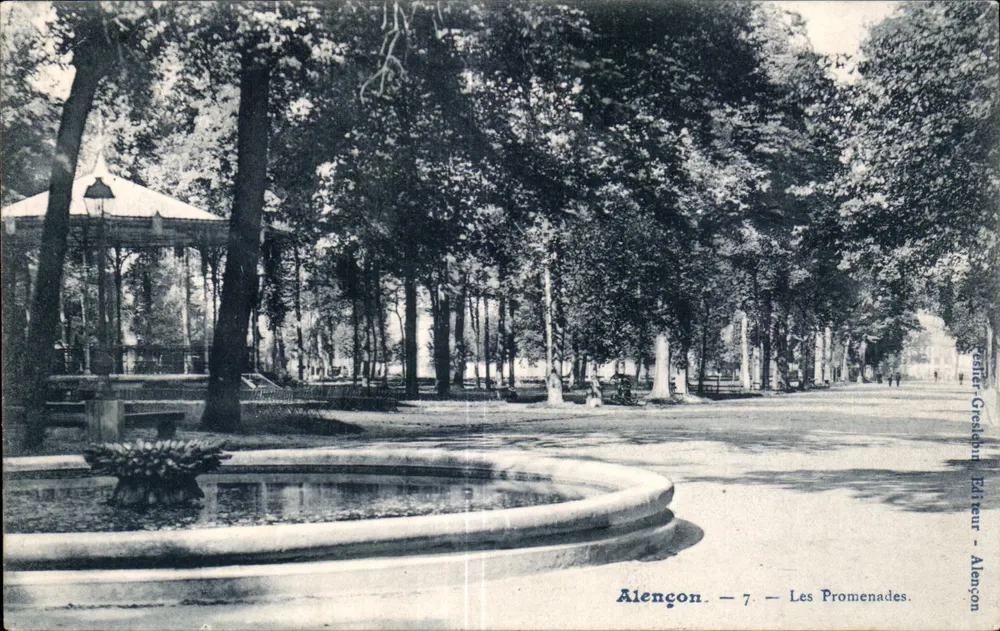 Alençon — As Promenades — Editor Grellebun - Frente
