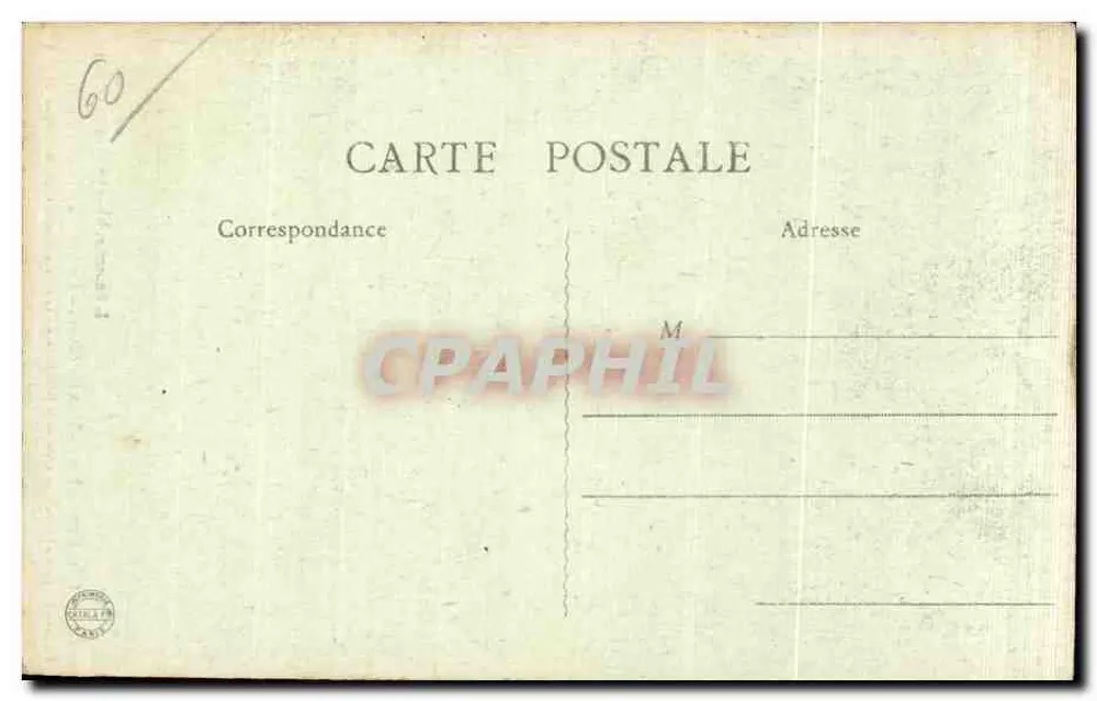 Chaumont-en-Vexin (Oise) — Nordportal der Kirche — Fusion des Gotischen und der Renaissance — Verlag Gisore (Paris) — Nr. 60 - Rückseite