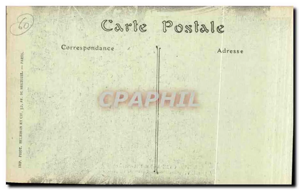 LASSIGNY (Oise) — Innenansicht der zerstörten Kirche — Visé Paris N° 922 - Rückseite