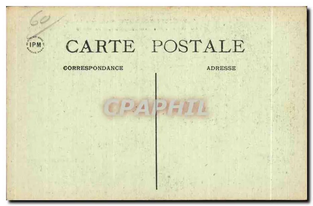 Plessis-de-Roye (Oise), in der Nähe von Lassigny — Das Schloss nach den Bombardements 1914-16 — Frozquin, Verlag in Ressons - Rückseite